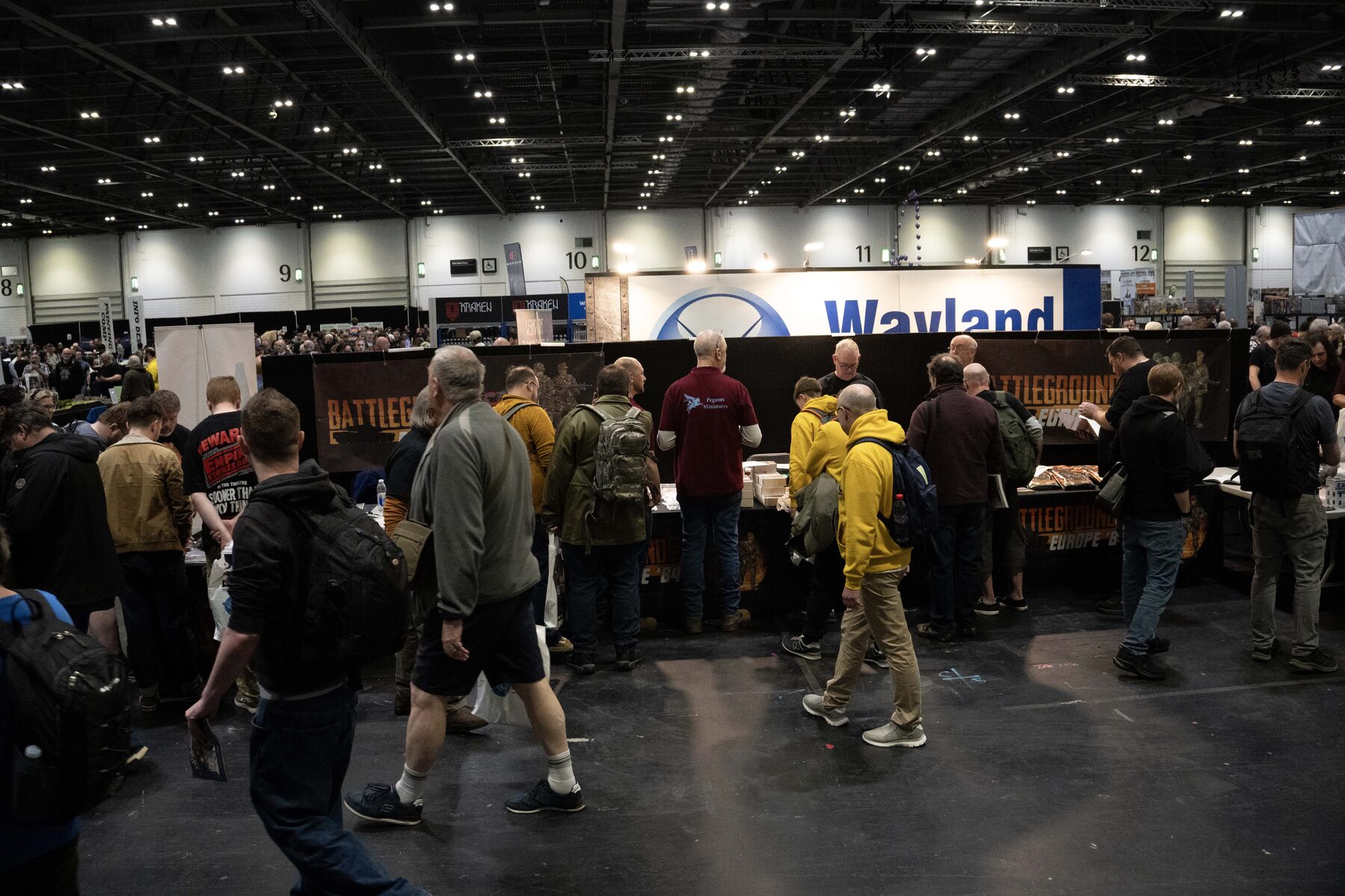 A busy moment at the BattlegroundHD stand