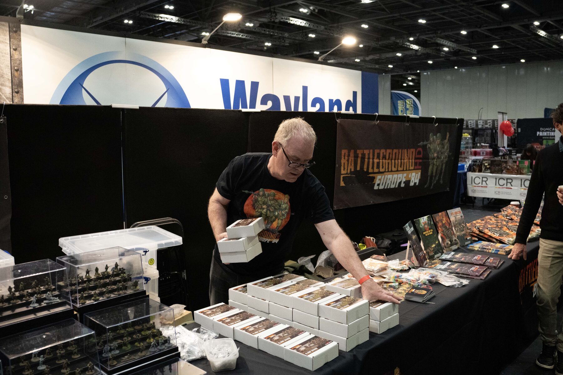 Setting up the new East German figure displays